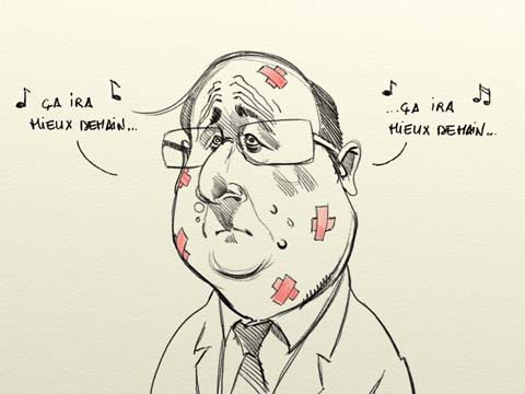 caricature François Hollande