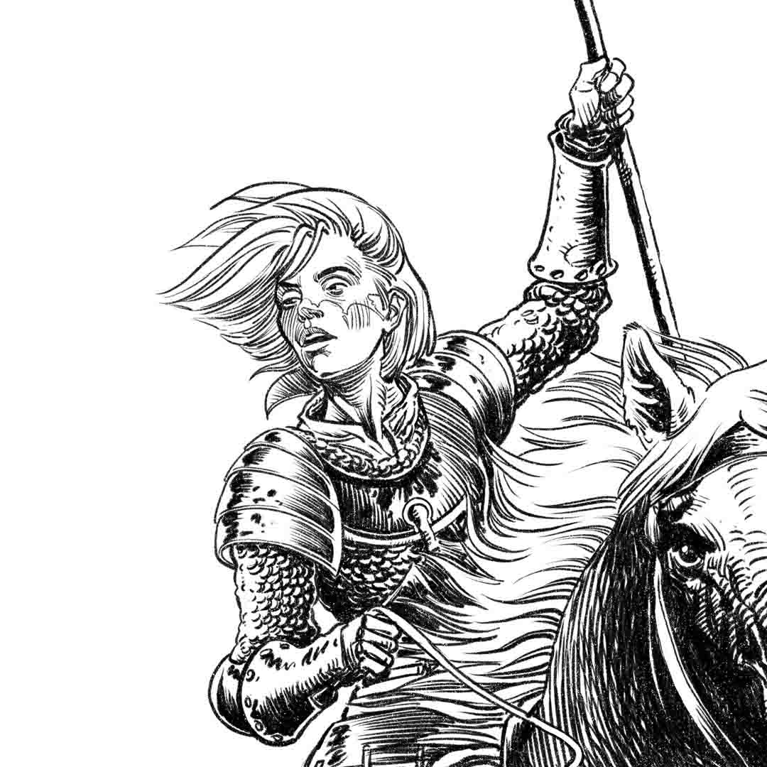 Dessin Jeanne d'Arc