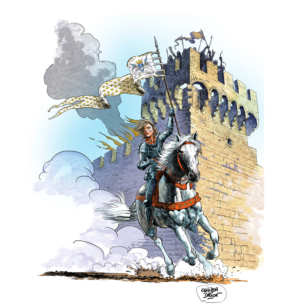 Dessin jeanne d'Arc